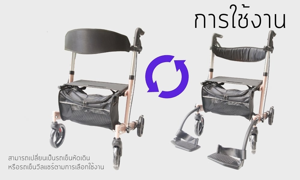 รถเข็นหัดเดิน ROLLRATOR รุ่น BT 54 PINKGOLD 09